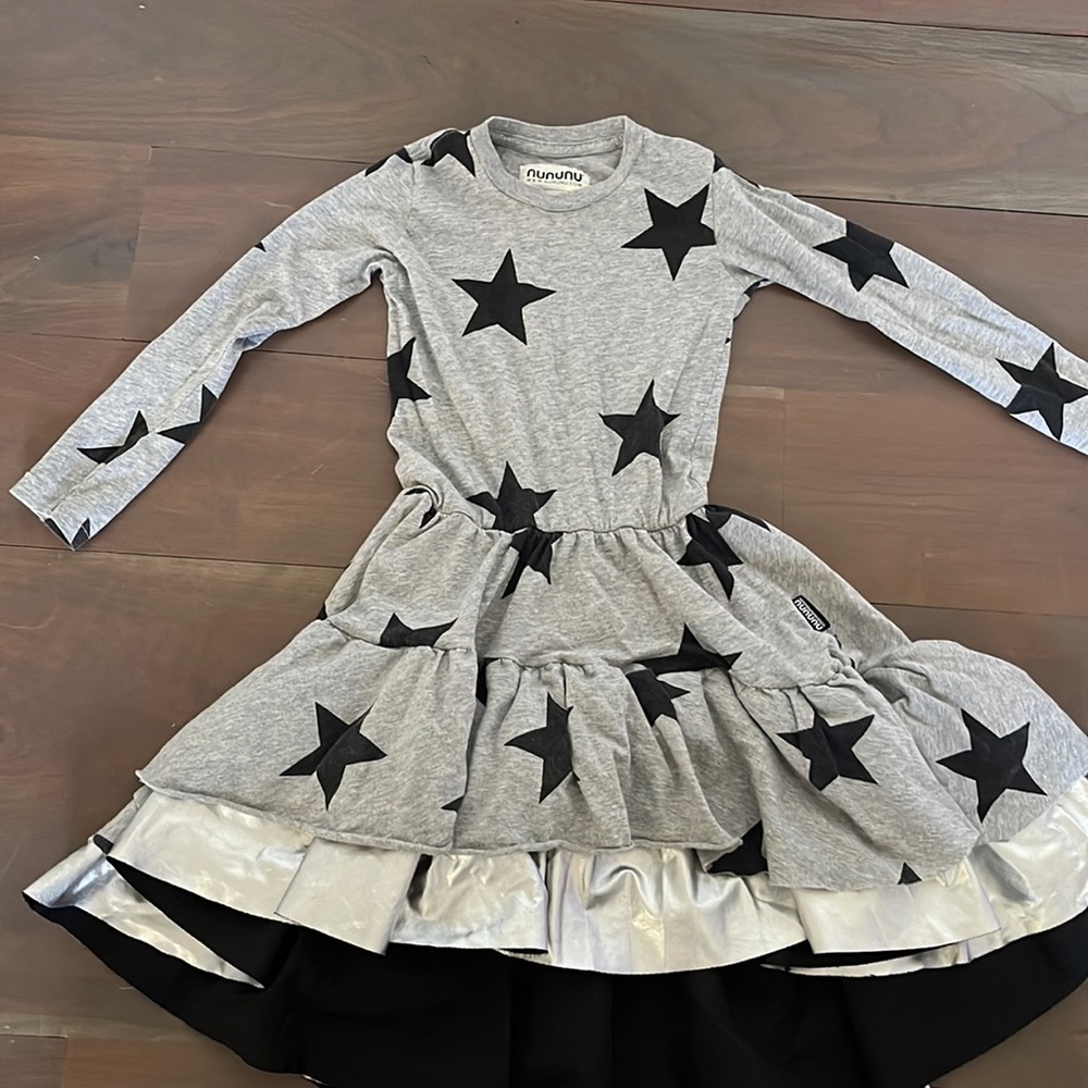 Nununu Girls L/s ⭐️tutu dress 4/5